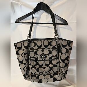 Coach Signature Jacquard Tote Bag